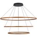 Veritas LED 59 inch Driftwood Ring Chandelier Ceiling Light, 3 Tier