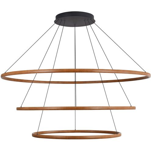 Veritas LED 59 inch Driftwood Ring Chandelier Ceiling Light, 3 Tier