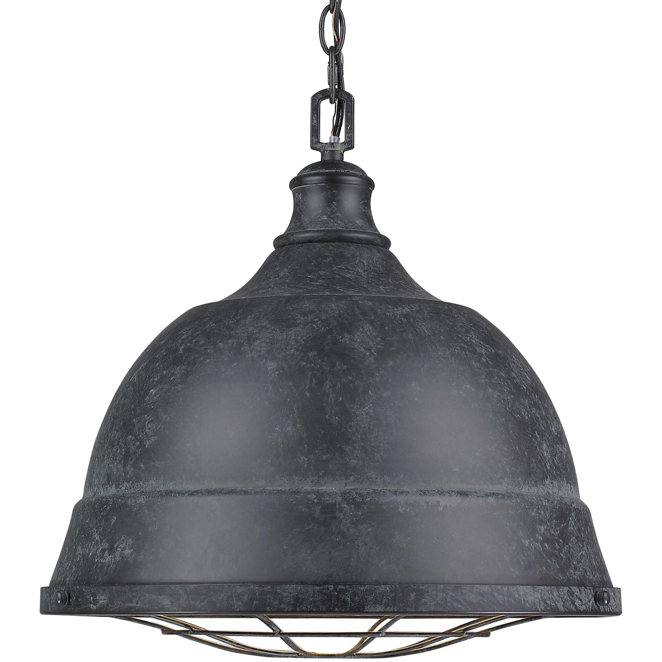 Bartlett Pendant Ceiling Light in Copper Patina, Large
