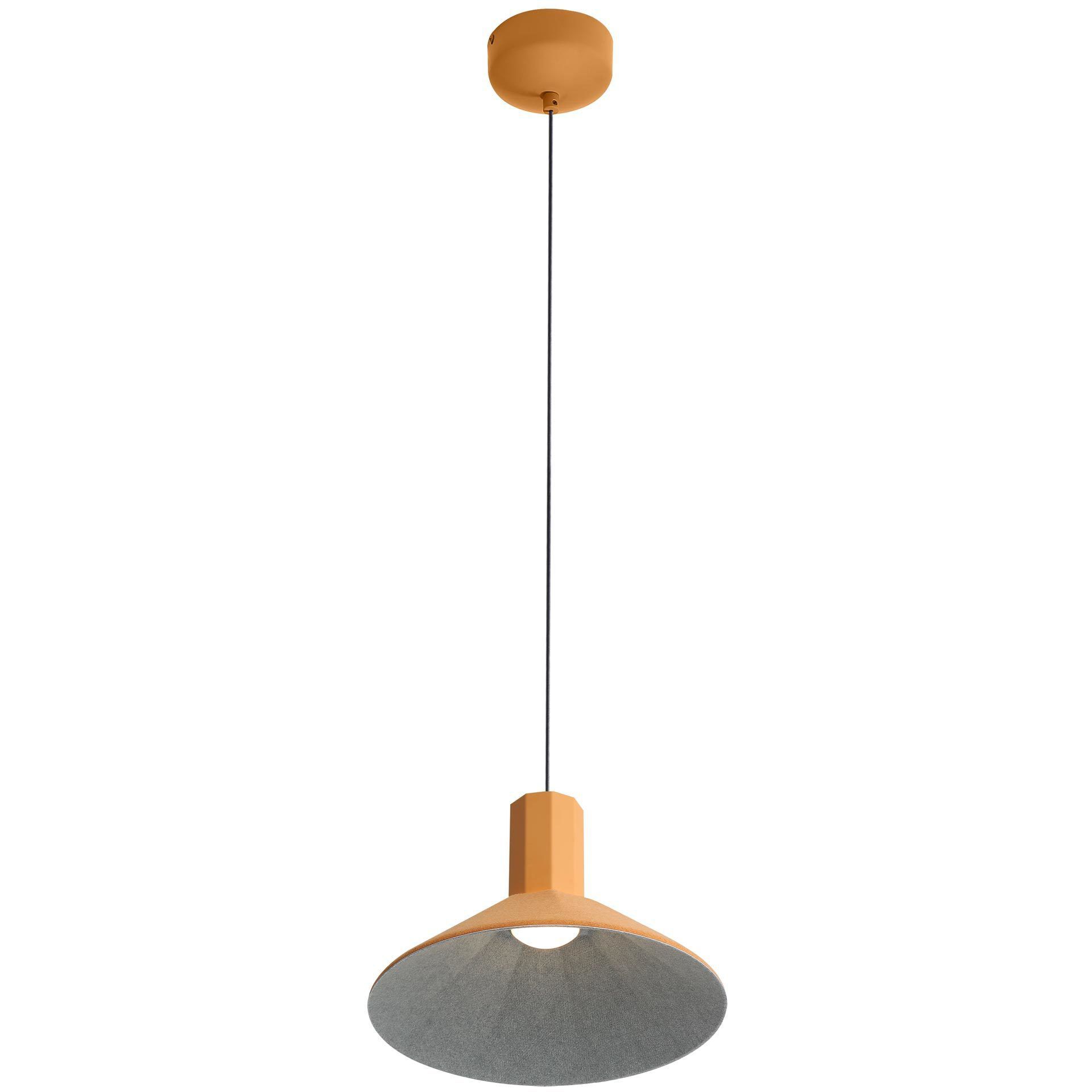 Faroe Pendant Ceiling Light in Earth Yellow/Grey