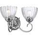 Audra 2 Light 16 inch Chrome Vanity Light Wall Light