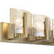 Aenon 3 Light 21.75 inch Brushed Champagne Brass Vanity Light Wall Light