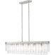 Ciara Linear Pendant Ceiling Light in Peruvian Silver