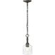 Keating 1 Light 5.88 inch Antique Black Iron Mini Pendant Ceiling Light