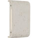 Stela 1 Light 6.25 inch White Travertine Outdoor Wall Light