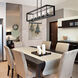 Smyth 5 Light 41 inch Matte Black Linear Pendant Ceiling Light in Clear Glass 