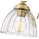 Audra 1 Light 6.88 inch Brushed Champagne Brass Wall Sconce Wall Light