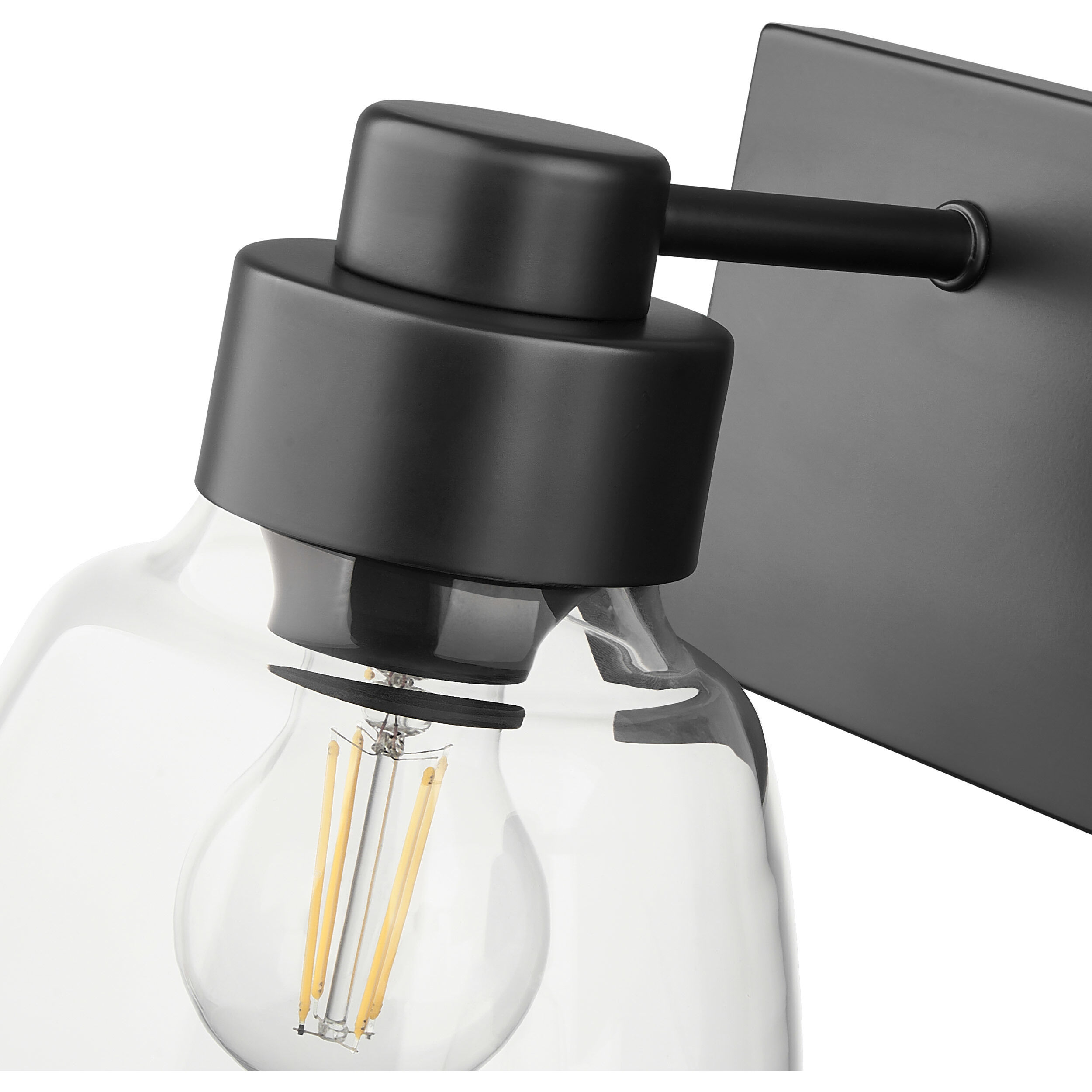 Remy Vanity Wall Light in Matte Black