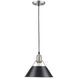Yep Orwell Pendant Ceiling Light in Pewter, Matte Black, Medium