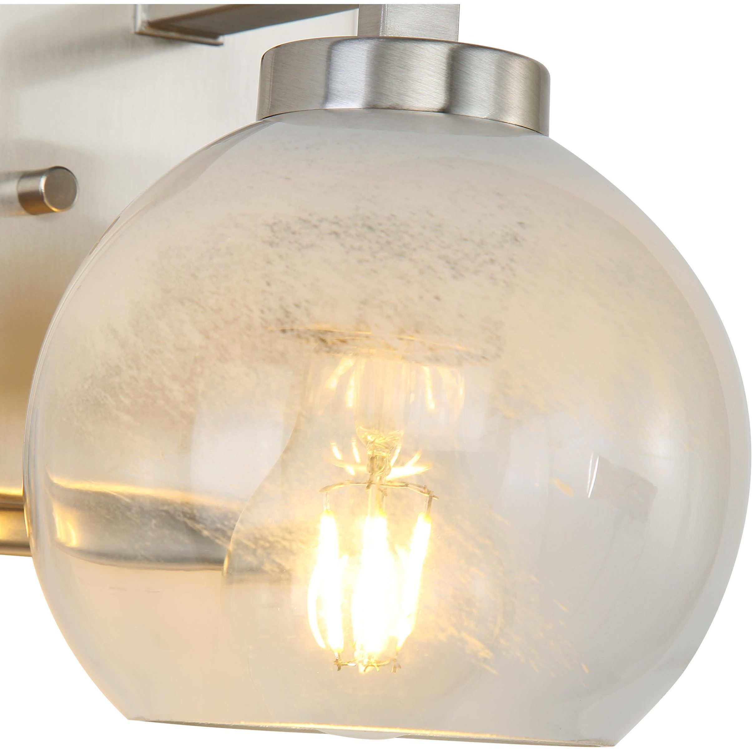 Yep Elliott Vanity Wall Light in Pewter, Clear Glass