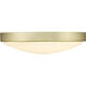 Gabi LED 12.25 inch Brushed Champagne Brass Flush Mount Ceiling Light