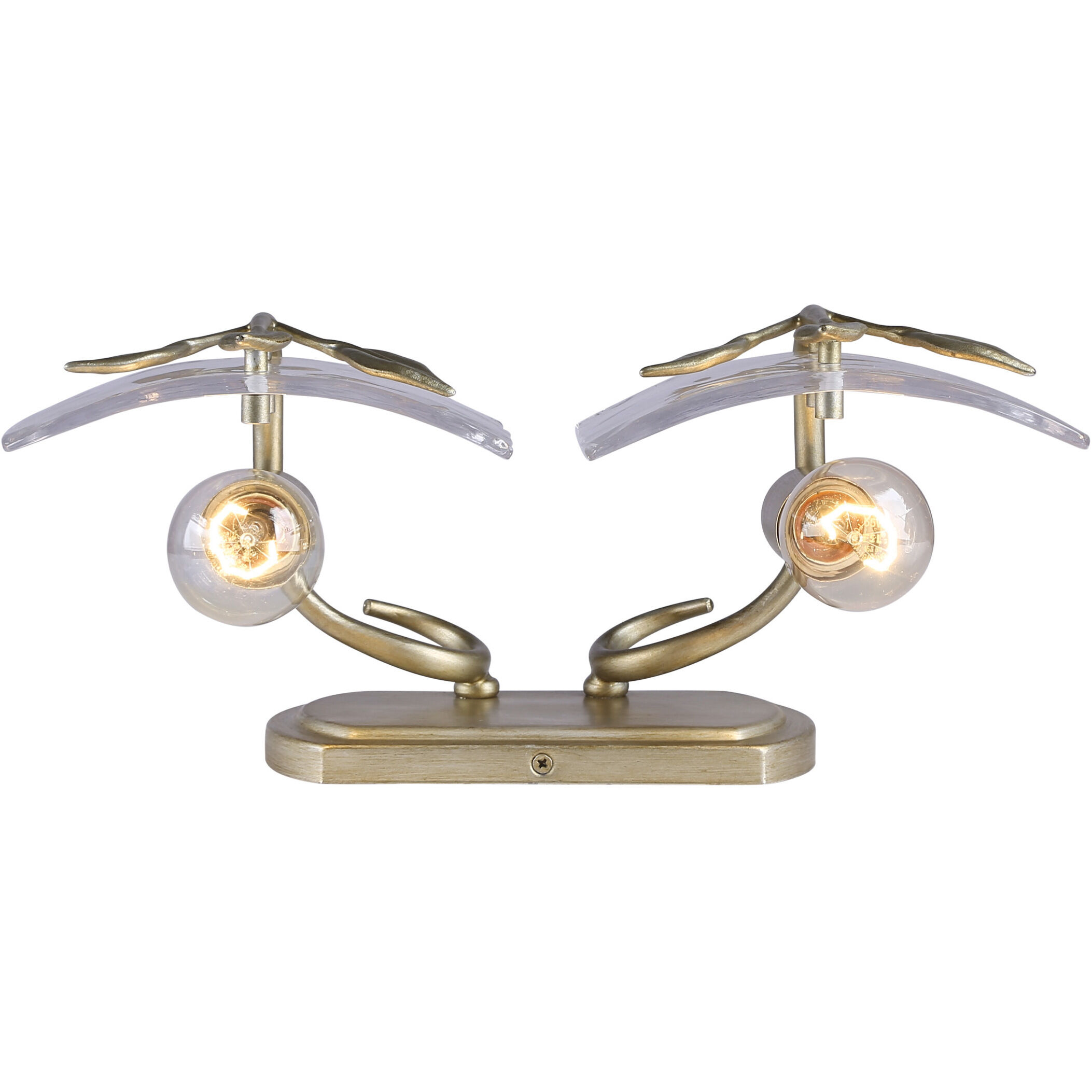 Calla Vanity Wall Light in White Gold