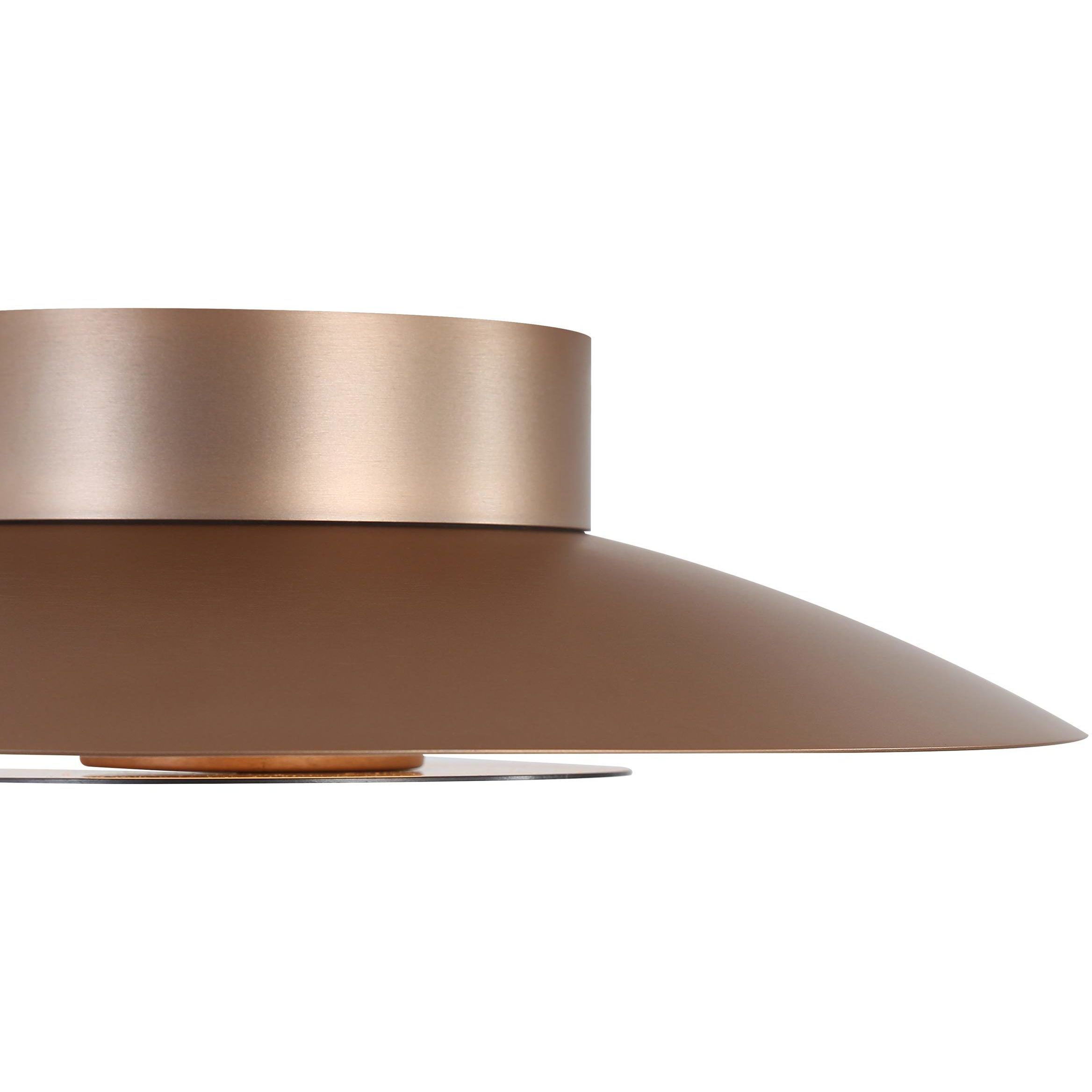 Yep Luma LED 11.75 inch French Gold Flush Mount Ceiling Light in Graphite
