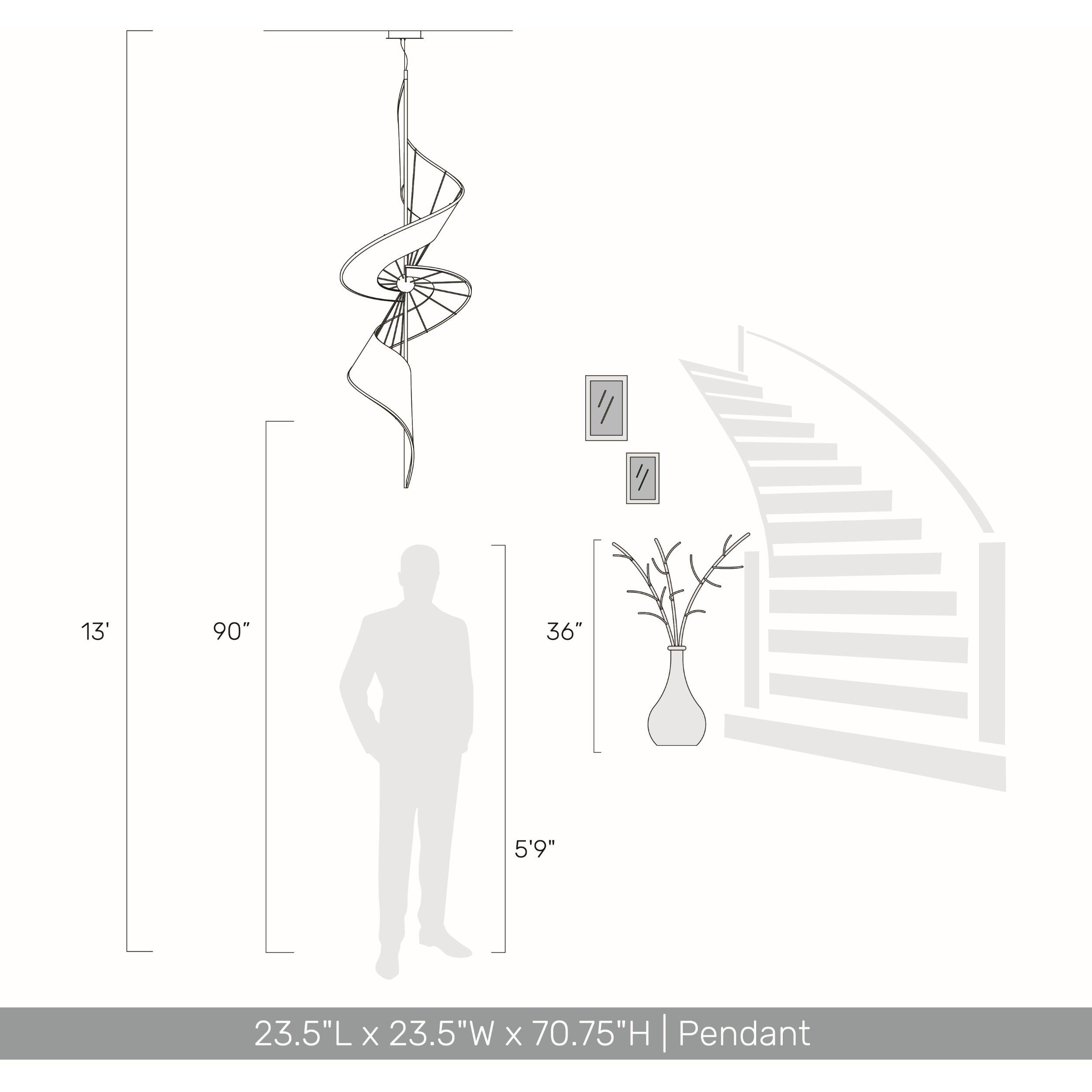 Ziva Aurora Pendant Ceiling Light