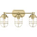 Seaport Vanity Wall Light in Brushed Champagne Brass