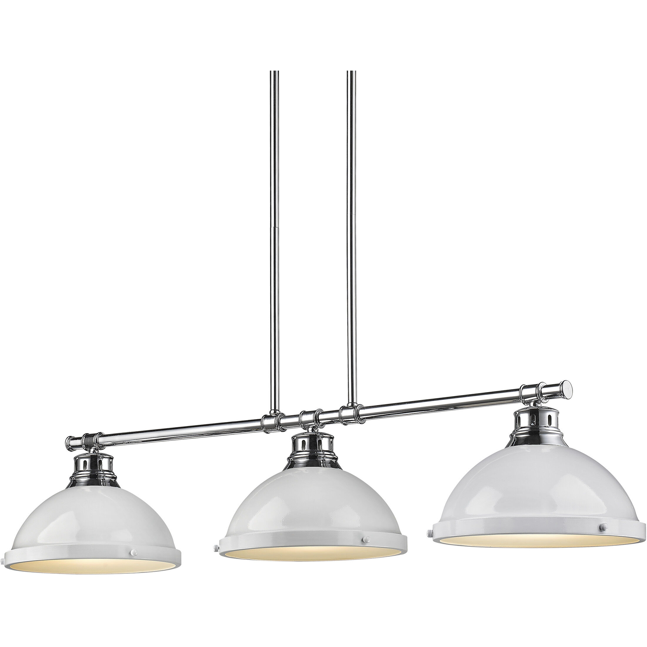Yep Duncan Island Light Ceiling Light in Chrome, White