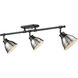 Duncan 3 Light 6.5 inch Matte Black Semi-Flush Track Light Ceiling Light in Pewter, Track Light