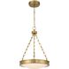 Cameron 1 Light 16.5 inch Brushed Champagne Brass Pendant Ceiling Light