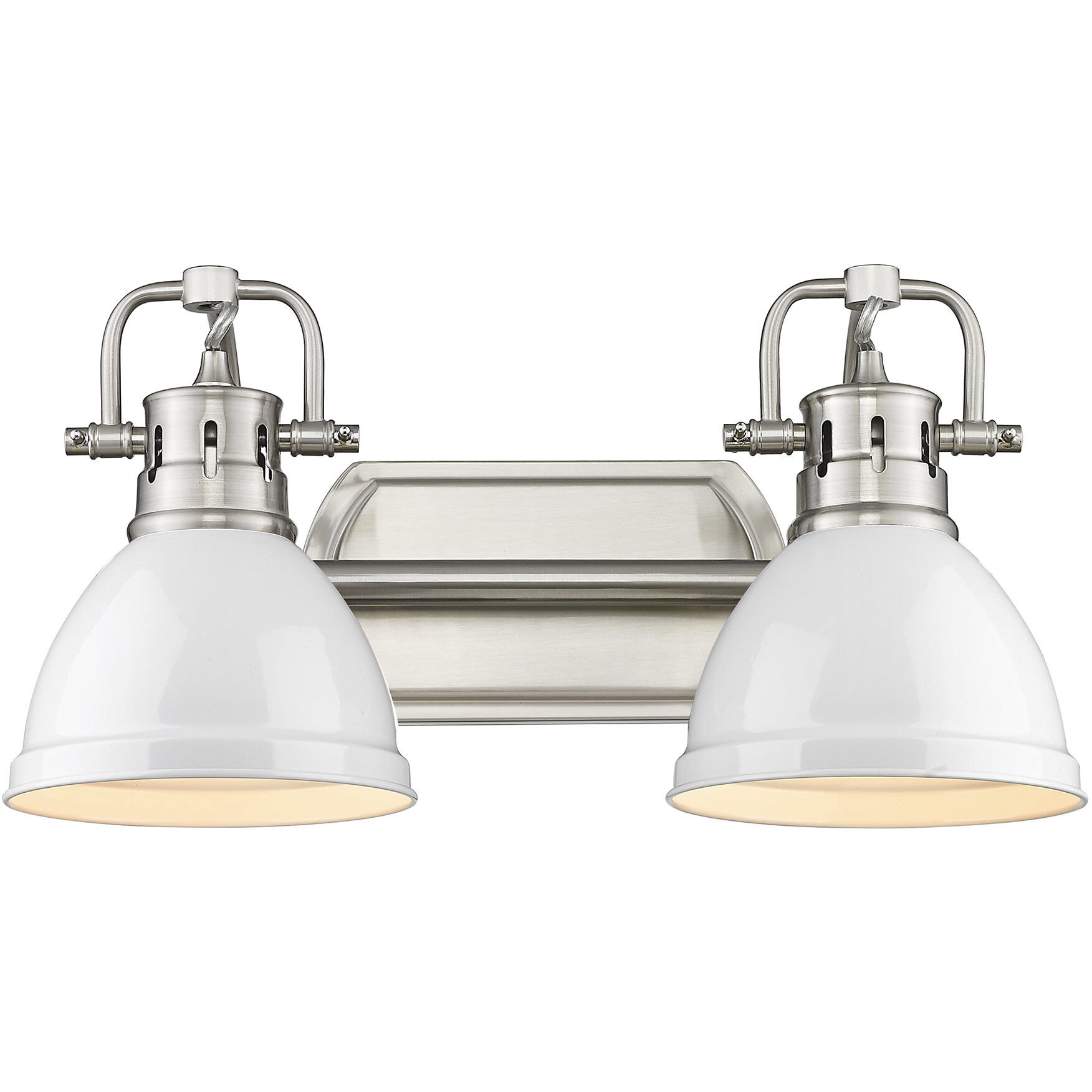 Yep Duncan Vanity Wall Light in Pewter, White