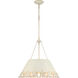 Eloise 5 Light 21 inch Antique Ivory Pendant Ceiling Light