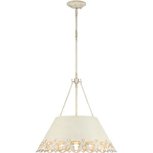 Eloise 5 Light 21 inch Antique Ivory Pendant Ceiling Light