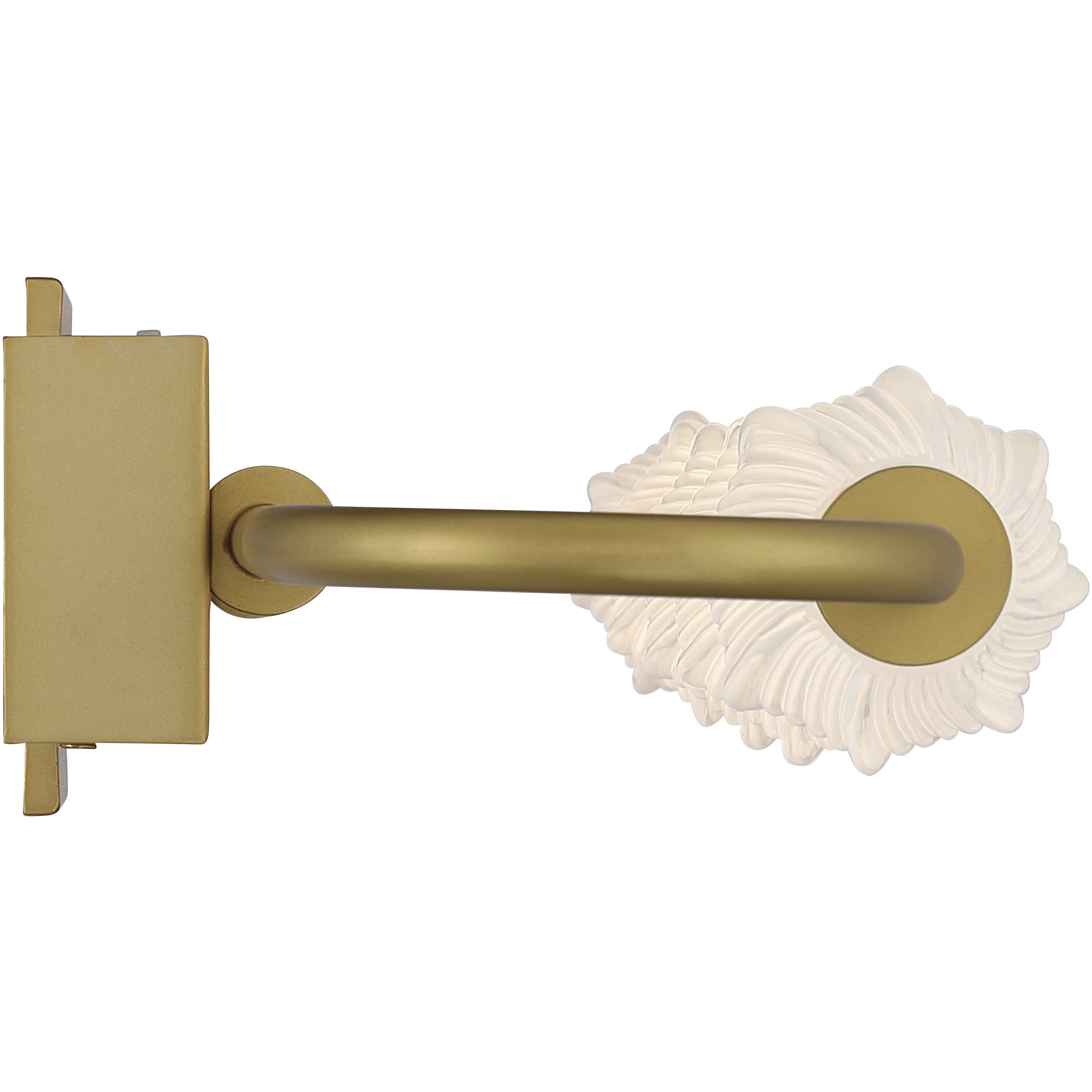 Geode 4 Light 27 inch Satin Brushed Gold Outdoor Wall Light