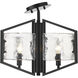 Varsha 3 Light 16.75 inch Matte Black Semi-Flush Mount Ceiling Light