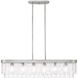 Ciara Linear Pendant Ceiling Light in Peruvian Silver