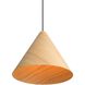 Conique 2 Light 17.75 inch Light Walnut Pendant Ceiling Light