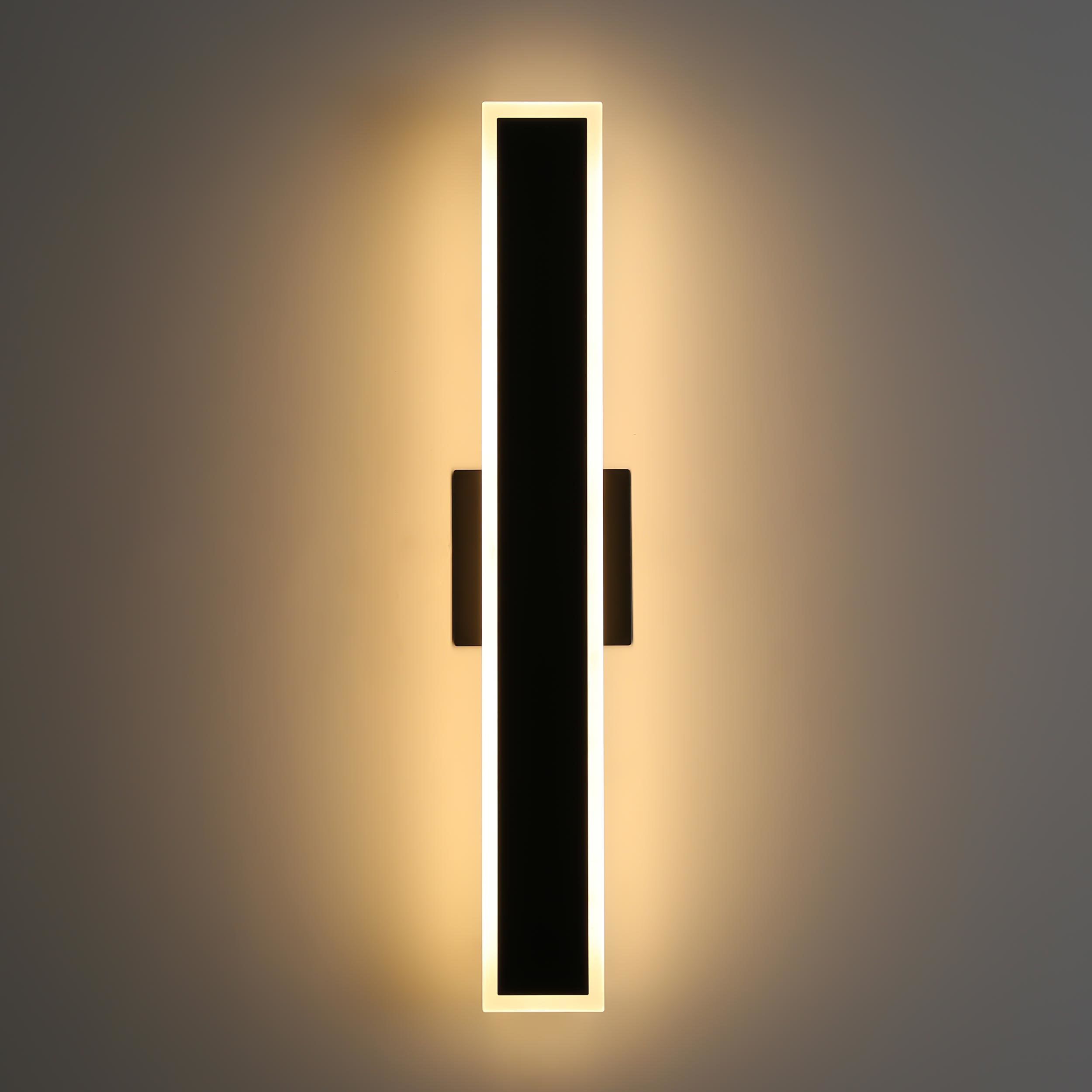 Obsidian LED 23.63 inch Sand Black Outdoor Wall