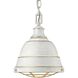 Bartlett Pendant Ceiling Light in French White, Small