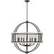 Roost 32.63 inch 60.00 watt Matte Black Chandelier Ceiling Light, Large
