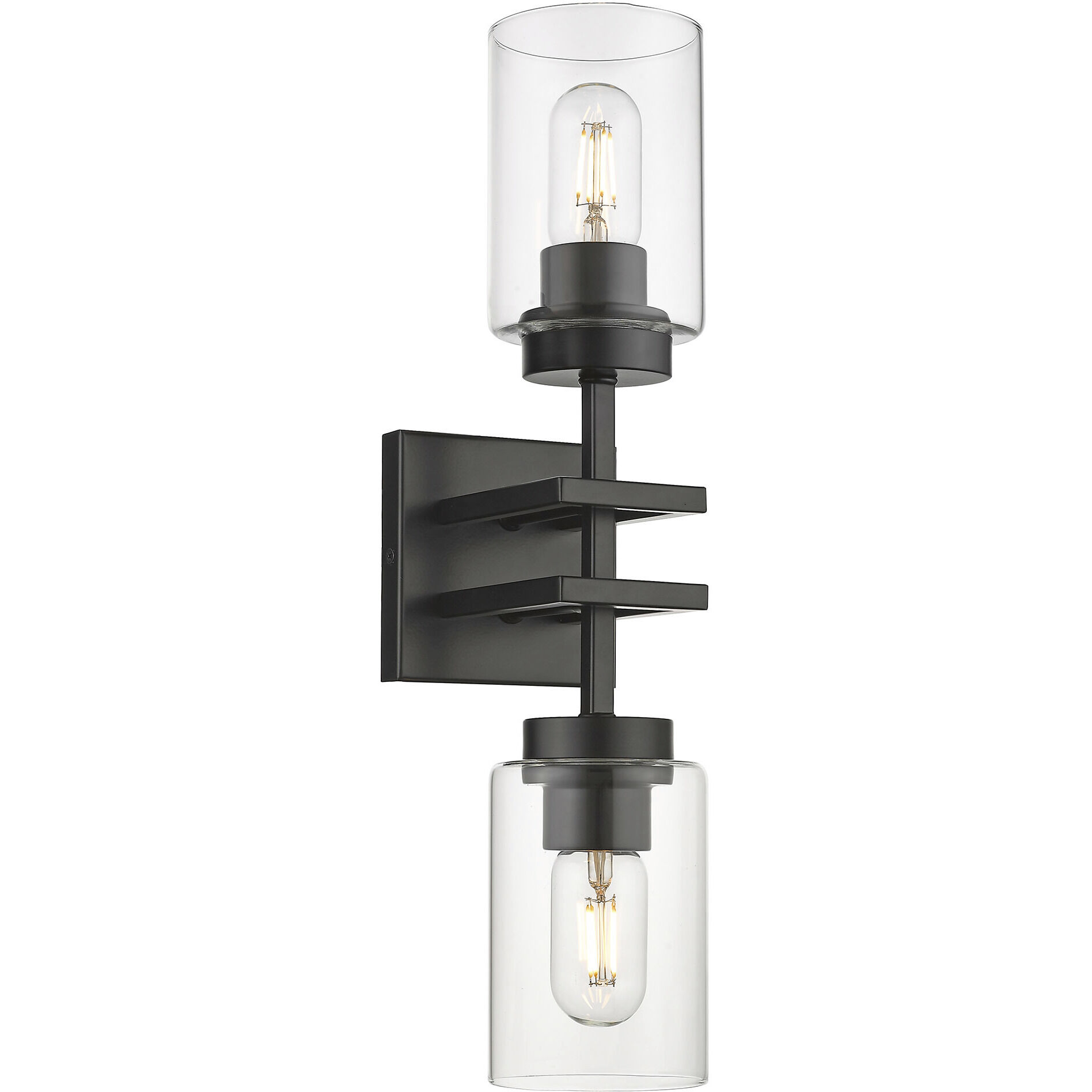 Tribeca 2 Light 19 inch Matte Black Wall Sconce Wall Light