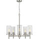 Winslett 5 Light 23.75 inch Pewter Chandelier Ceiling Light