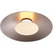 Luma LED 11.75 inch Coffee Silver Flush Mount Ceiling Light in French Gold