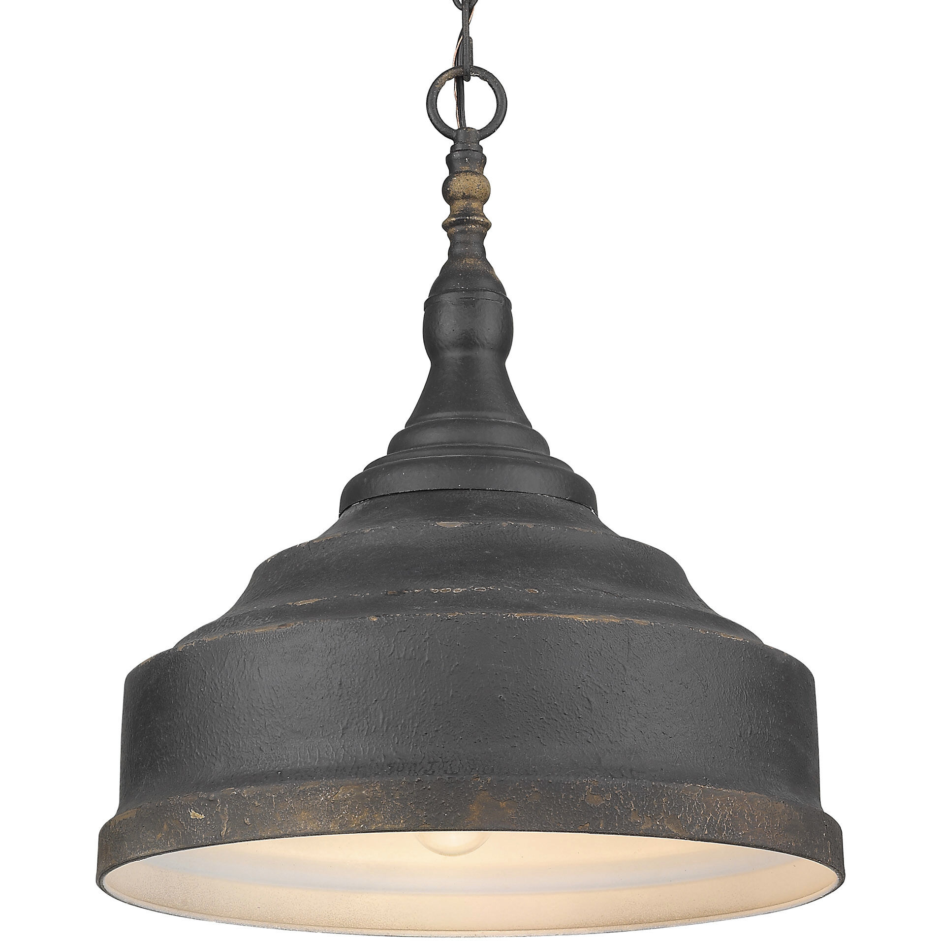 Keating 3 Light 16.5 inch Antique Ivory Pendant Ceiling Light