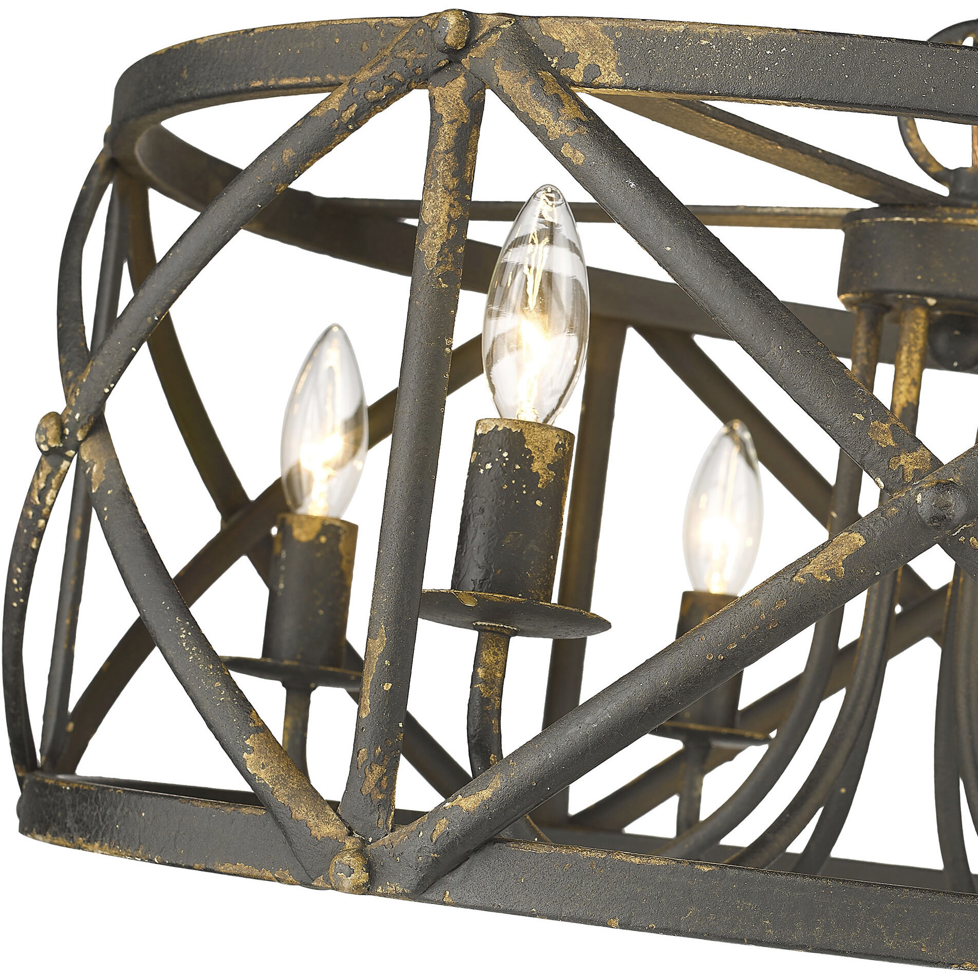 Alcott 26.13 inch 60.00 watt Antique Black Iron Chandelier Ceiling Light