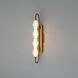 Geode 4 Light 27 inch Satin Brushed Gold Outdoor Wall Light
