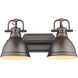 Yep Duncan Vanity Wall Light in Rubbed Bronze