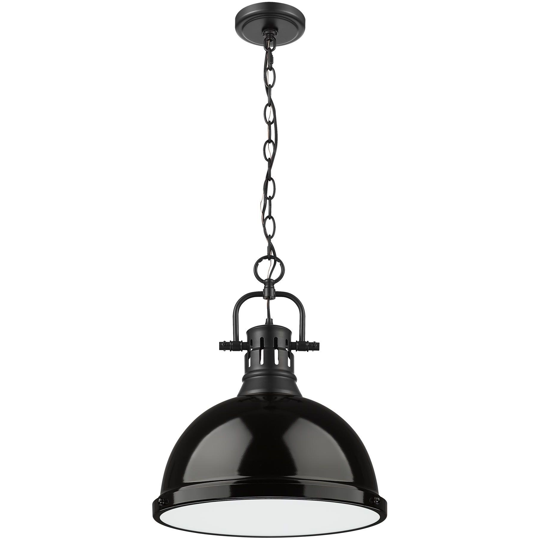 Yep Duncan 1 Light 14 inch Matte Black Pendant Ceiling Light, Large
