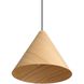 Conique 2 Light 17.75 inch Light Walnut Pendant Ceiling Light