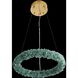 Corallo LED 29.5 inch Turquoise Chandelier Ceiling Light