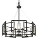 Marco 5 Light 24.5 inch Matte Black Chandelier Ceiling Light