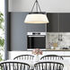 Penn 6 Light 26 inch Matte Black Chandelier Ceiling Light