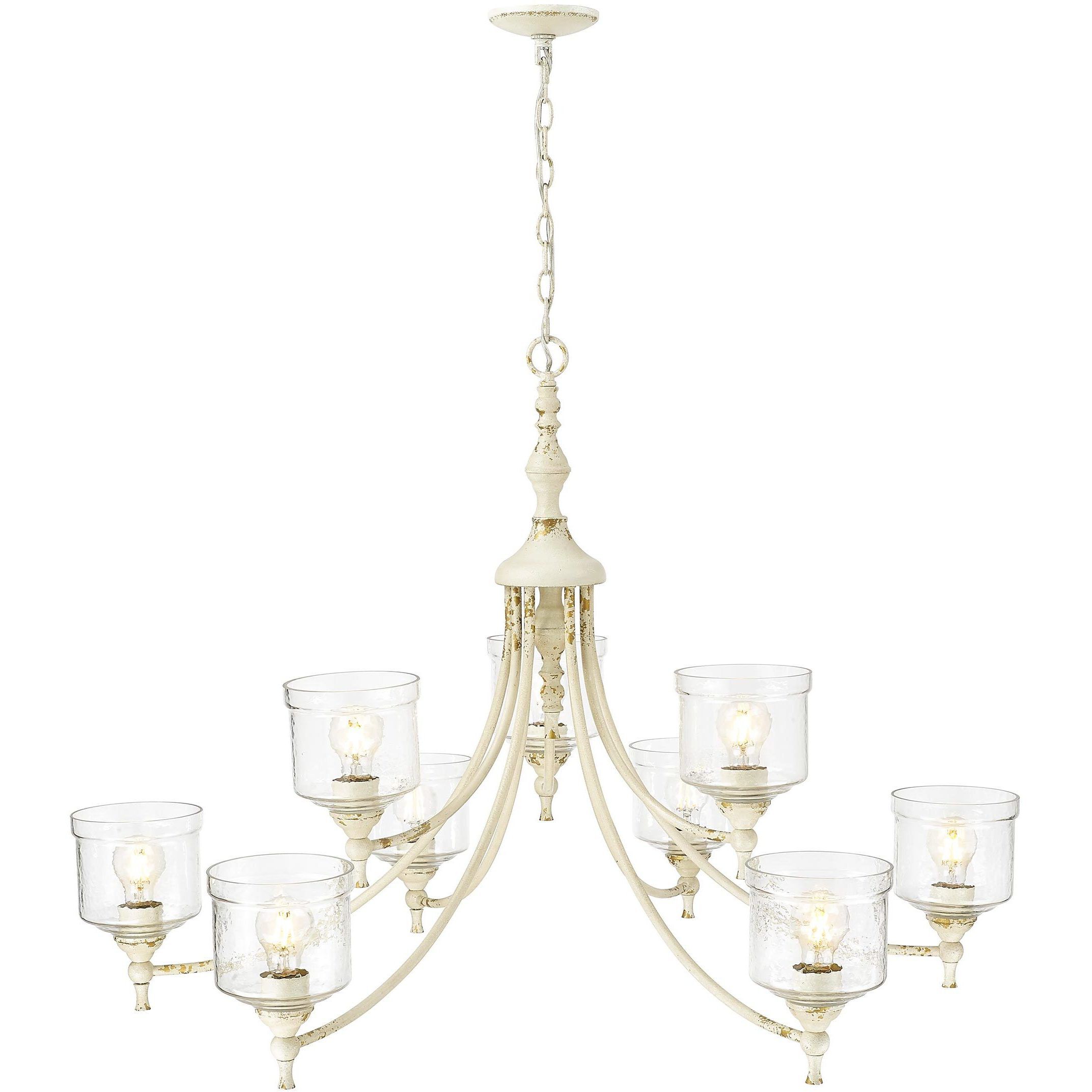 Keating 9 Light 44 inch Antique Ivory Chandelier Ceiling Light