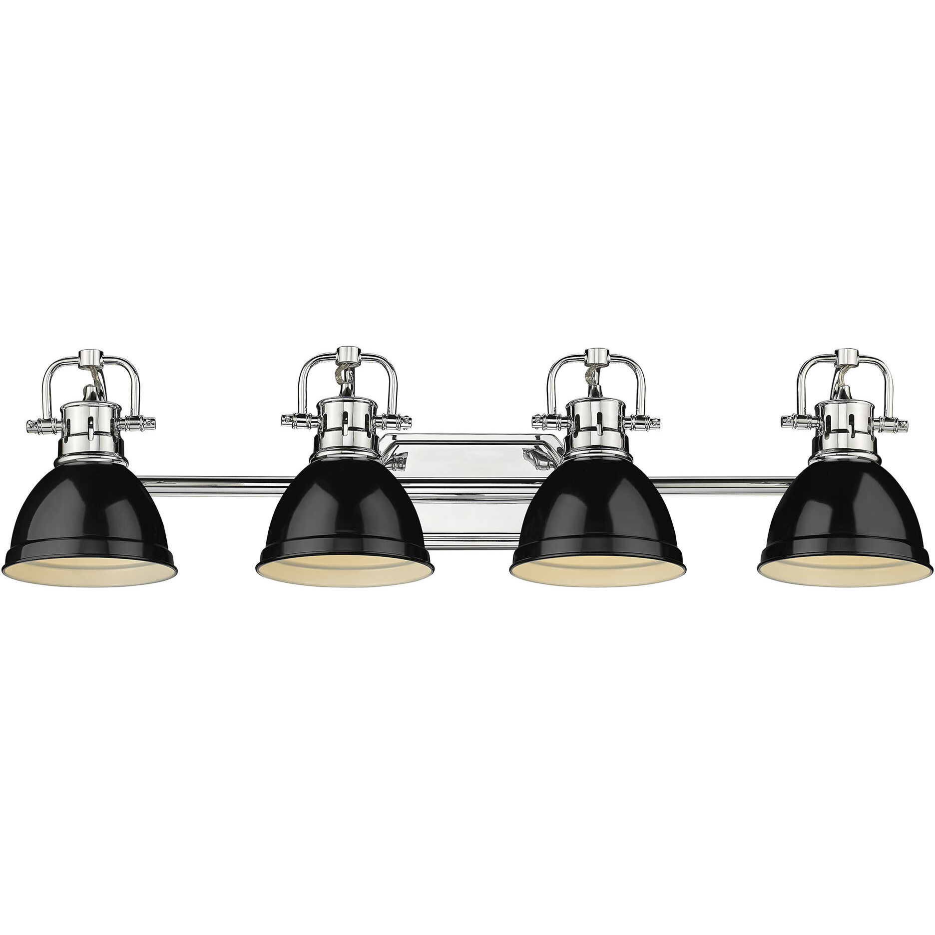 Yep Duncan Vanity Wall Light in Chrome, Black