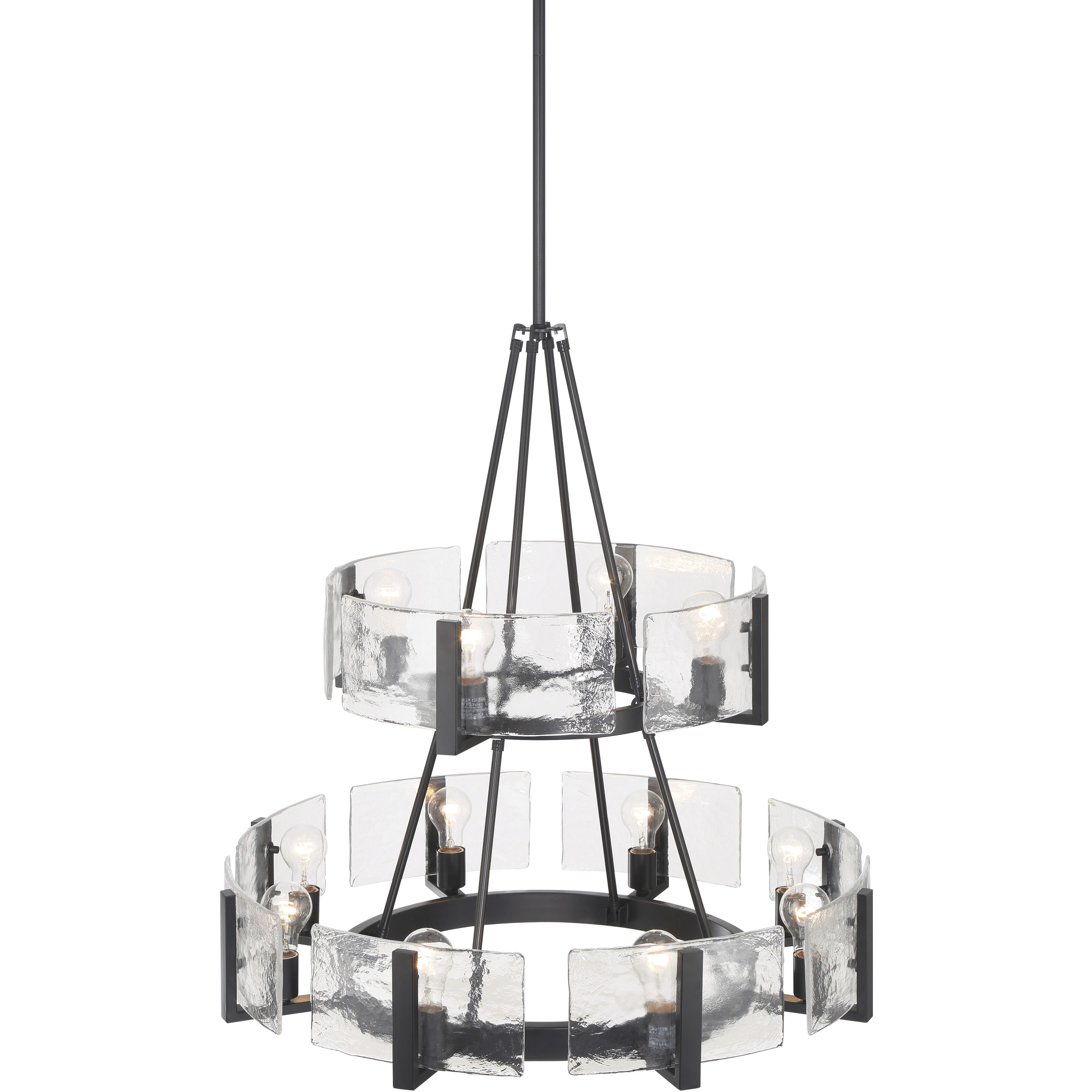 Aenon 12 Light 32 inch Matte Black Chandelier Ceiling Light