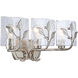 Calla 3 Light 21.75 inch Peruvian Silver Vanity Light Wall Light