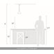 Aethera LED 7 inch White Sandstone Cement Pendant Ceiling Light
