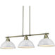 Yep Duncan Island Light Ceiling Light in Aged Brass, White